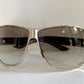 Christian Dior Vintage Sunglasses - Dior Logo 2 silver and white XL frames