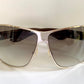 Christian Dior Vintage Sunglasses - Dior Logo 2 silver and white XL frames