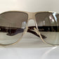 Christian Dior Vintage Sunglasses - Dior Logo 2 silver and white XL frames