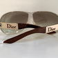 Christian Dior Vintage Sunglasses - Dior Logo 2 silver and white XL frames