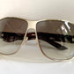Christian Dior Vintage Sunglasses - Dior Logo 2 silver and white XL frames