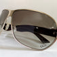Christian Dior Vintage Sunglasses - Dior Logo 2 silver and white XL frames