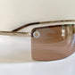Christian Dior Vintage Sunglasses - Y2K Adiorable rose gold wrap rimless frames