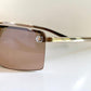 Christian Dior Vintage Sunglasses - Y2K Adiorable rose gold wrap rimless frames
