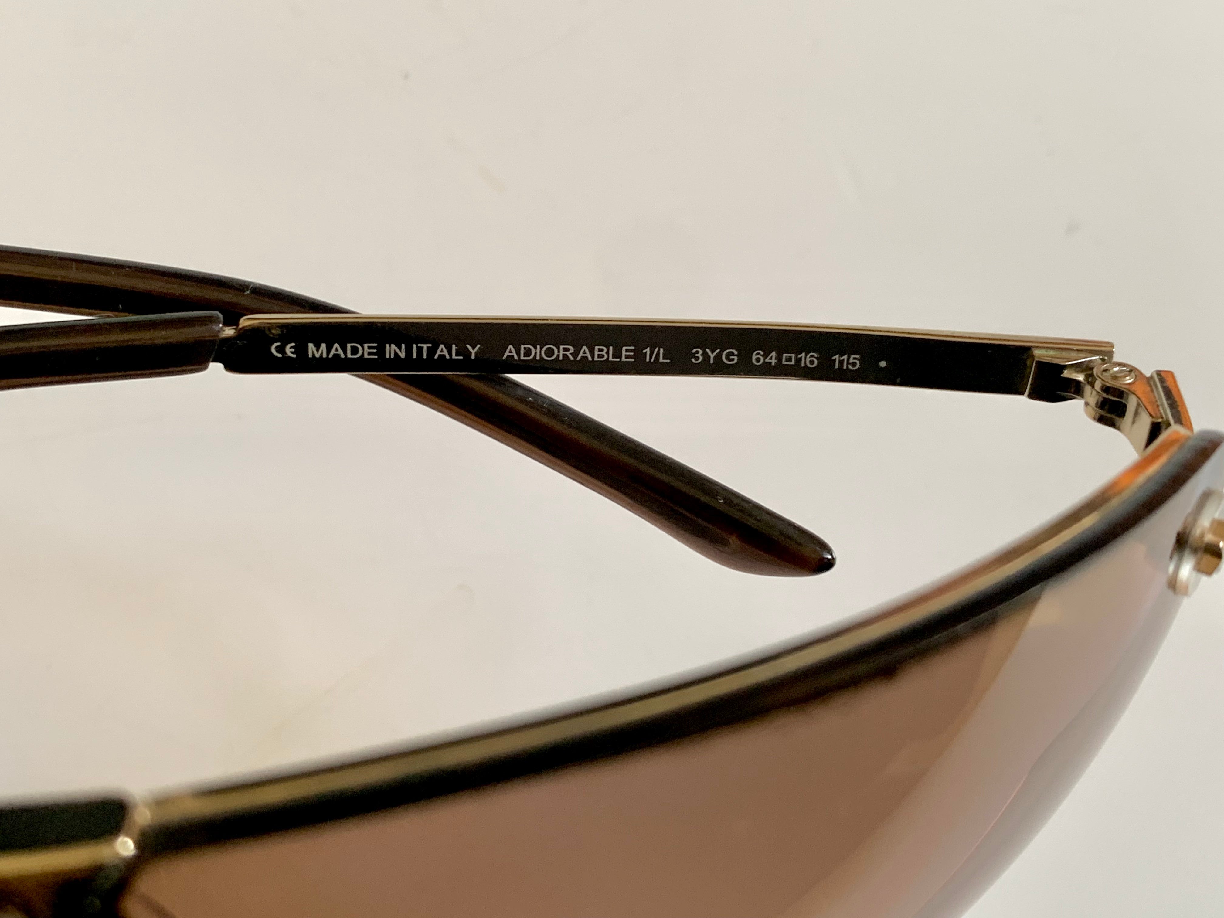 Christian Dior Vintage Sunglasses - Y2K Adiorable rose gold wrap