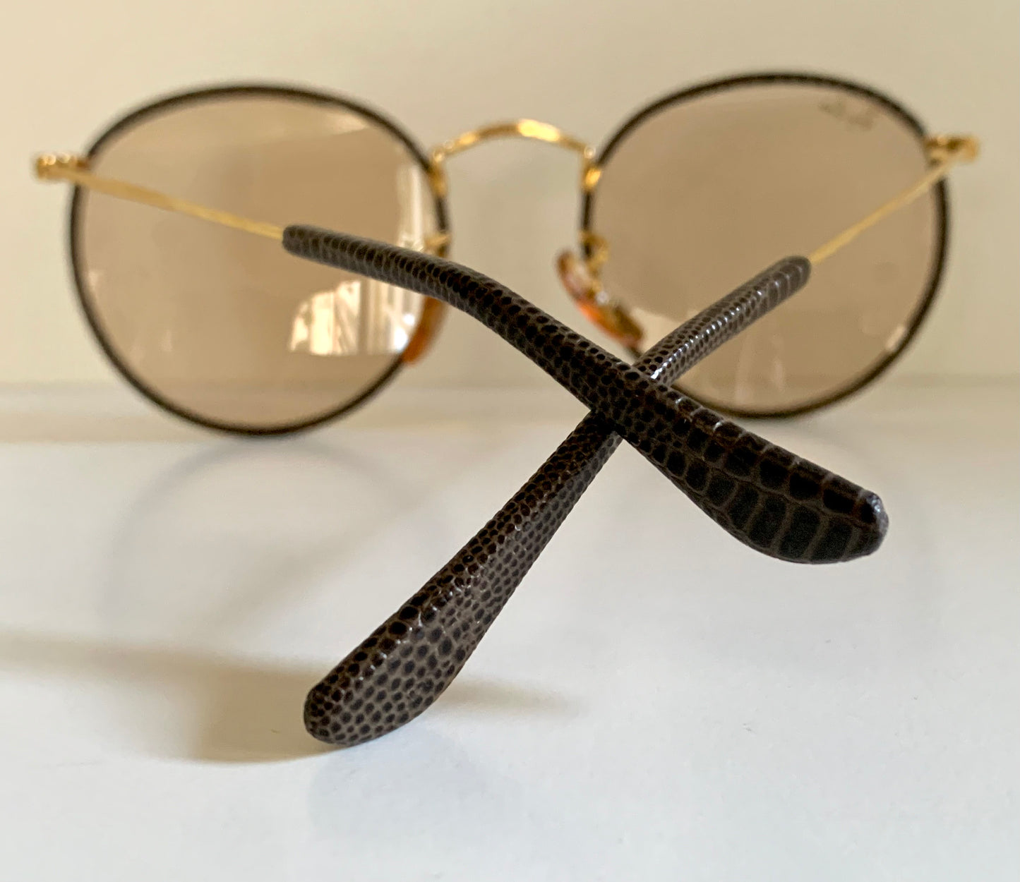 Ray Ban B&L USA Leathers Rounds changeables vintage sunglasses