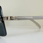 Fendi Y2K 00s vintage sunglasses - rimless blue frame with logos