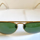 Ray Ban B&L USA vintage sunglasses - Aviator 62mm green and golden frames