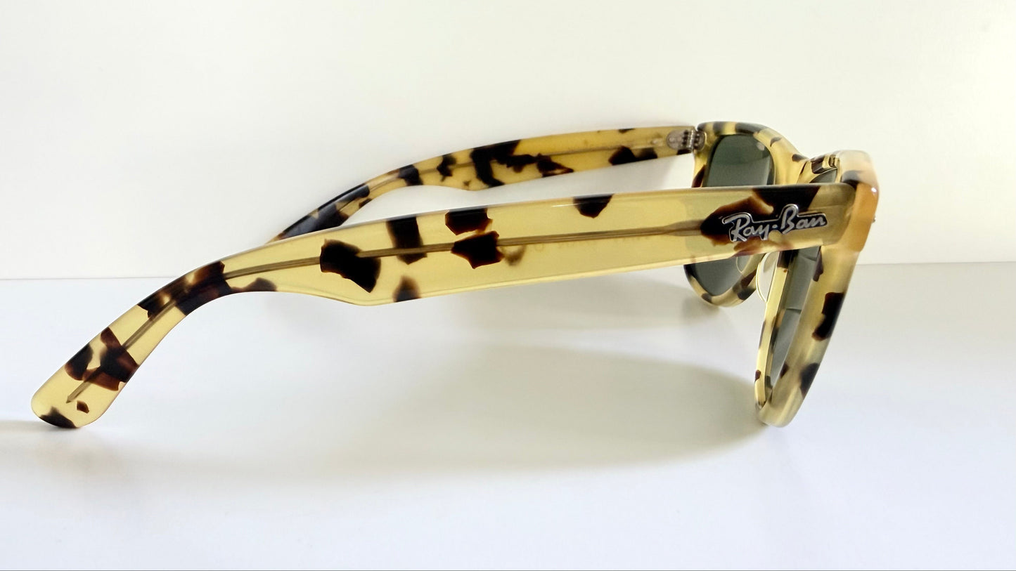 Ray Ban B&L USA - Wayfarer II yellow tortoise shell vintage sunglasses
