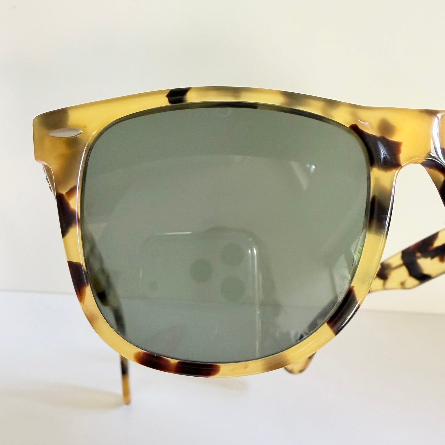 Ray Ban B&L USA - Wayfarer II yellow tortoise shell vintage sunglasses