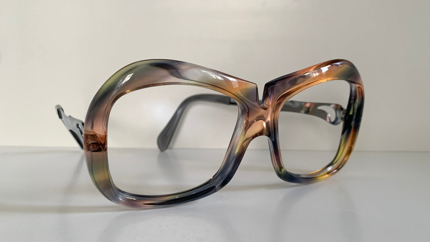 Luxottica vintage frame - 70s NOS original glasses - Small/narrow faces