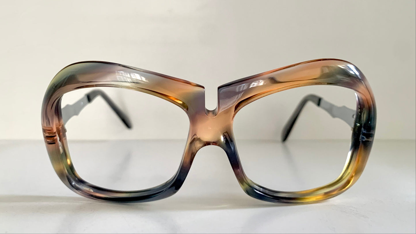 Luxottica vintage frame - 70s NOS original glasses - Small/narrow faces