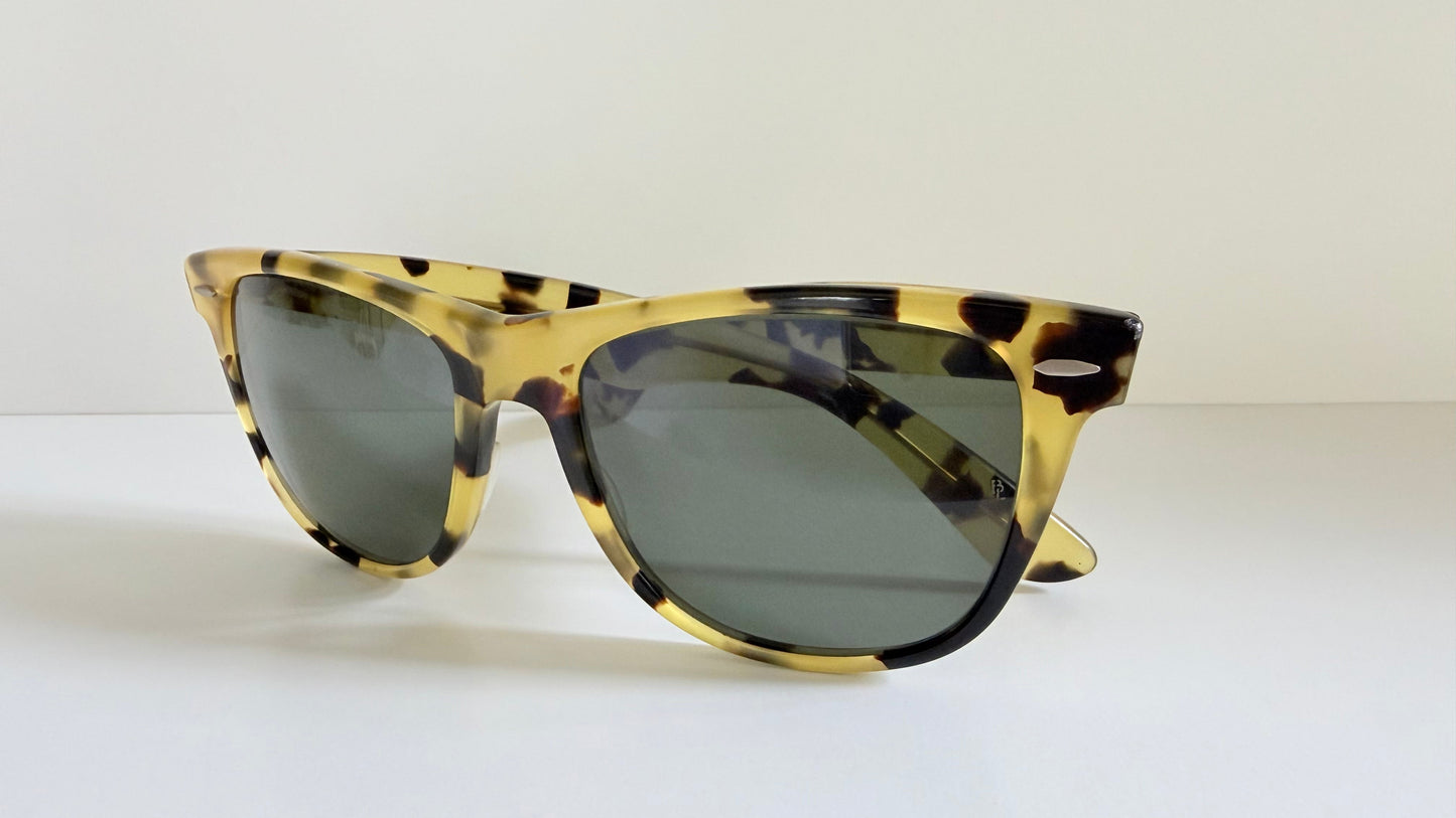 Ray Ban B&L USA - Wayfarer II yellow tortoise shell vintage sunglasses