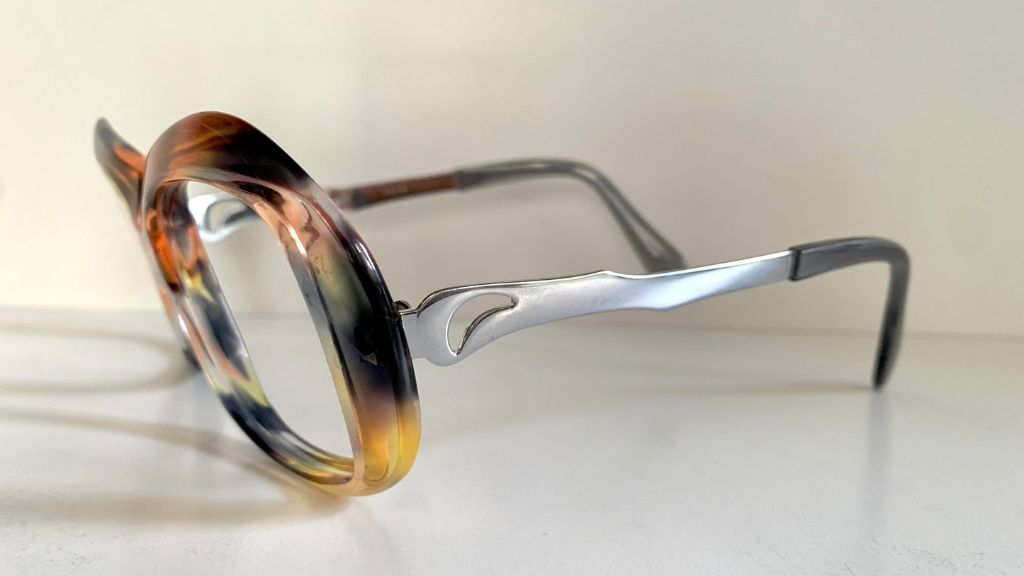 Luxottica vintage frame - 70s NOS original glasses - Small/narrow faces