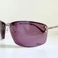 Christian Dior Vintage Sunglasses - Y2K Dior Charm 1 shield purple frames NOS