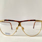 Safilo 80s vintage glasses - Golden metal and brown frames