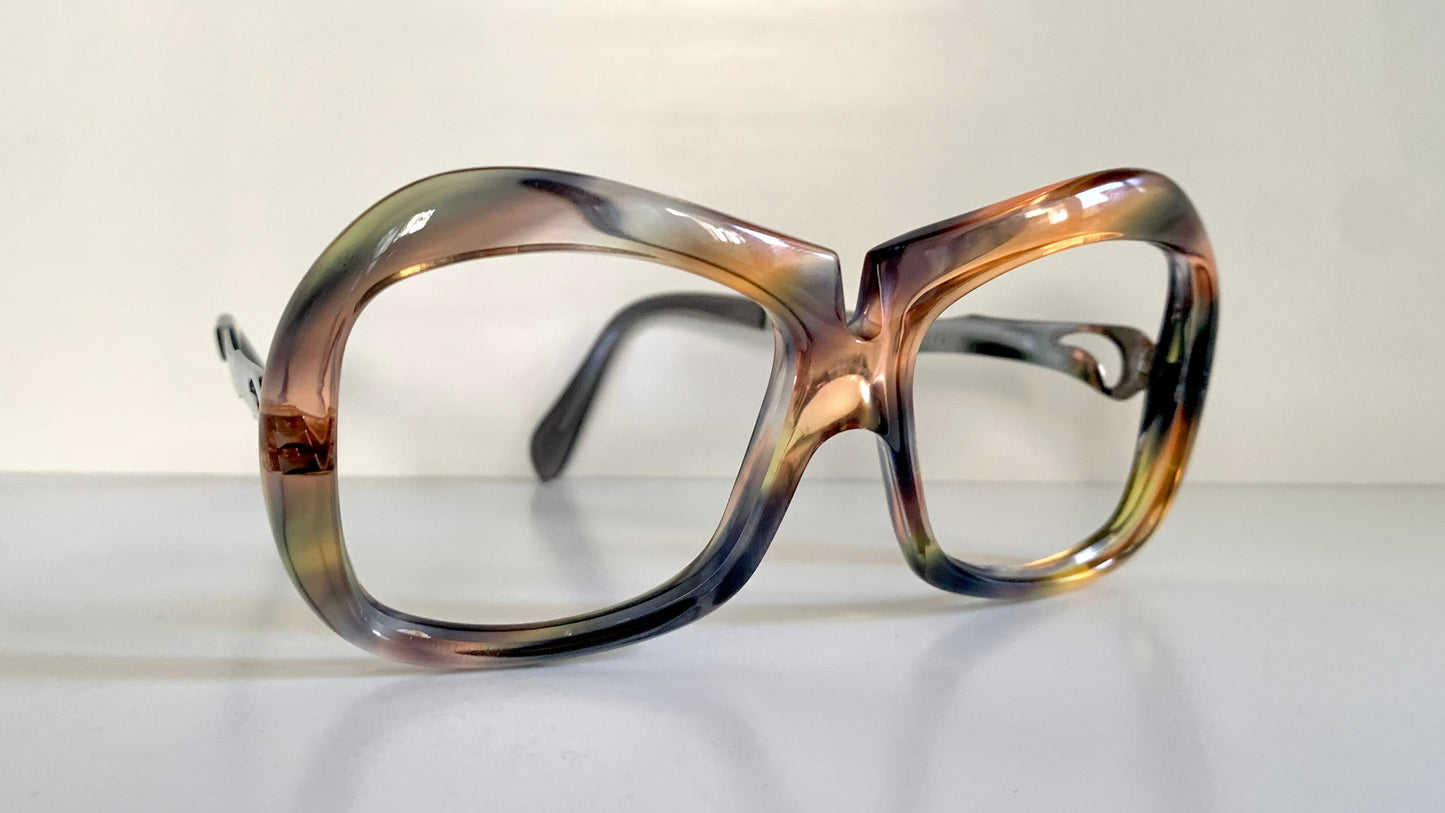 Luxottica vintage frame - 70s NOS original glasses - Small/narrow faces