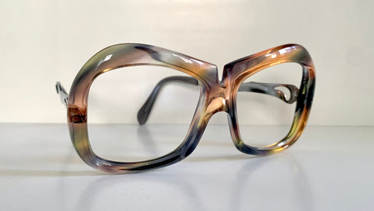 Luxottica vintage frame - 70s NOS original glasses - Small/narrow faces