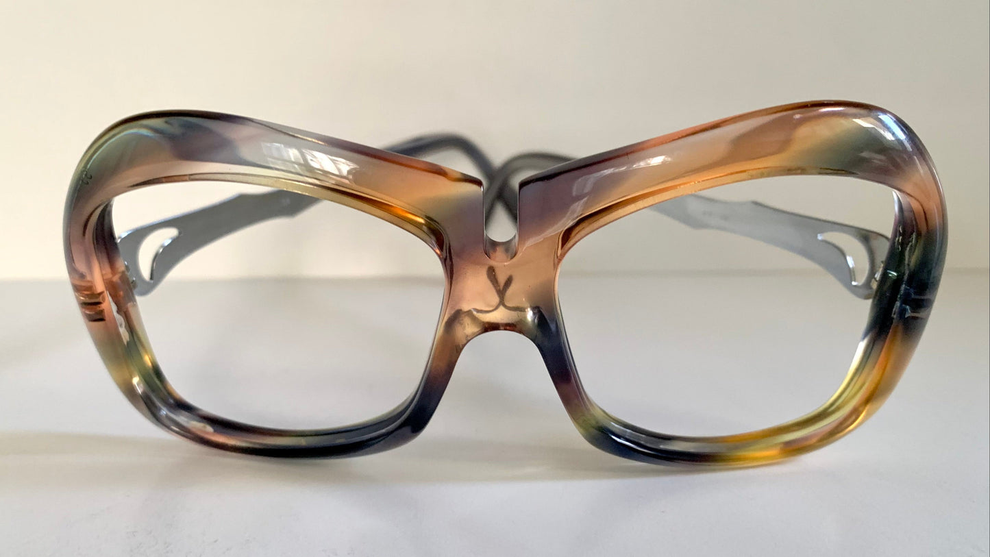 Luxottica vintage frame - 70s NOS original glasses - Small/narrow faces