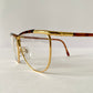 Safilo 80s vintage glasses - Golden metal and brown frames