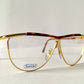 Safilo 80s vintage glasses - Golden metal and brown frames