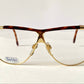 Safilo 80s vintage glasses - Golden metal and brown frames