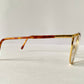 Safilo 80s vintage glasses - Golden metal and brown frames