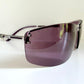 Christian Dior Vintage Sunglasses - Y2K Dior Charm 1 shield purple frames NOS
