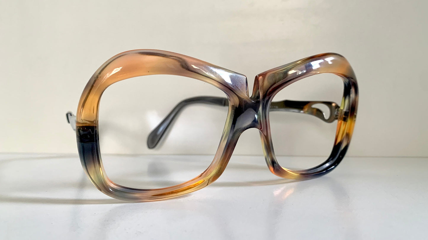 Luxottica vintage frame - 70s NOS original glasses - Small/narrow faces