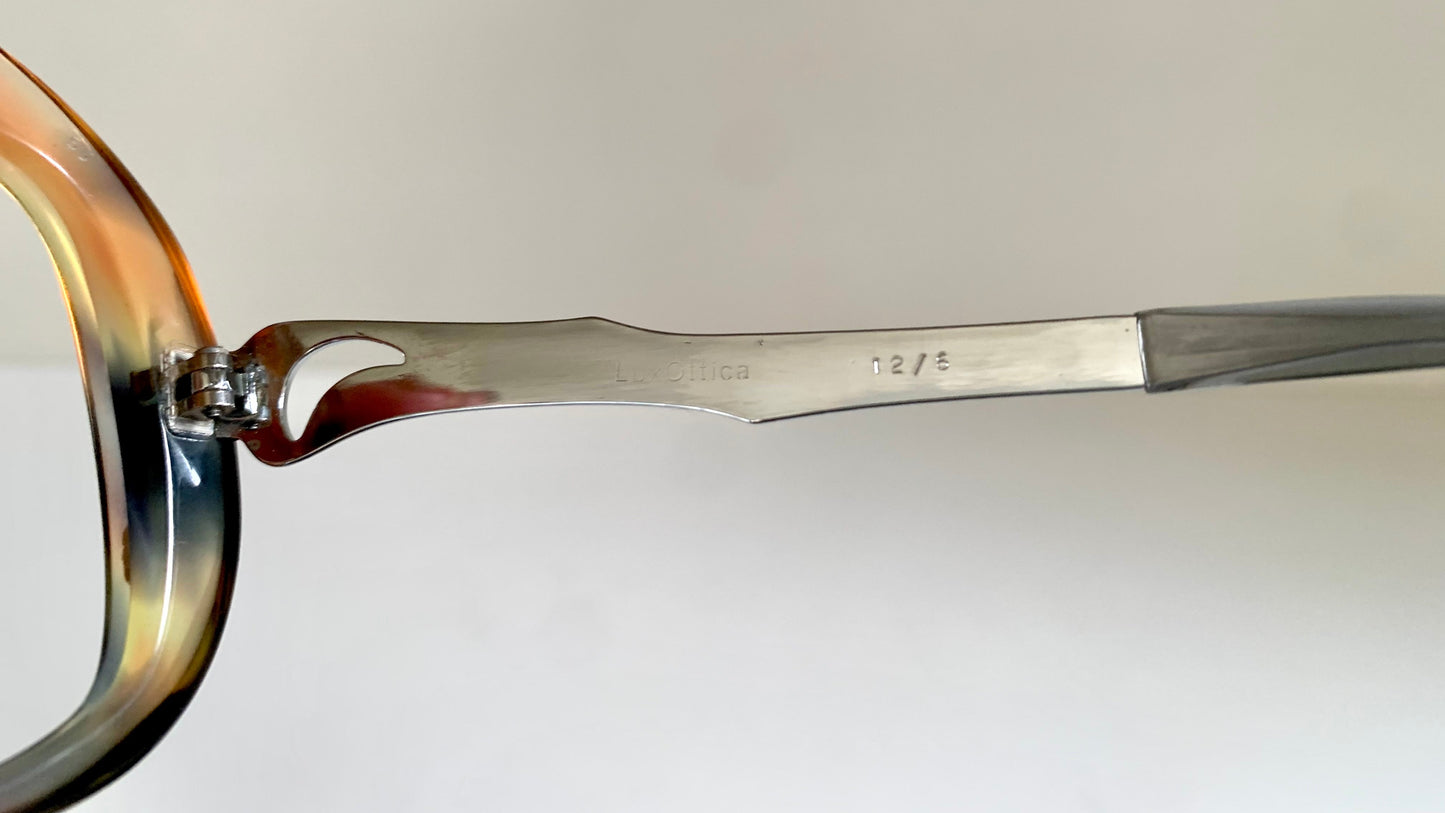 Luxottica vintage frame - 70s NOS original glasses - Small/narrow faces