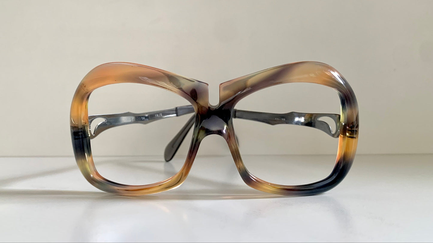 Luxottica vintage frame - 70s NOS original glasses - Small/narrow faces