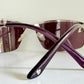 Christian Dior Vintage Sunglasses - Y2K Dior Charm 1 shield purple frames NOS