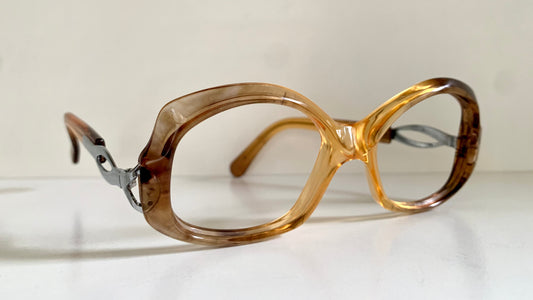 Luxottica vintage frame - 70s NOS original glasses - Small/narrow faces