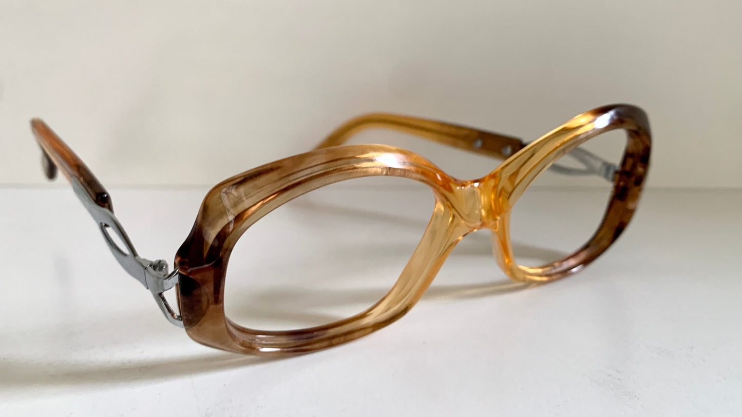 Luxottica vintage frame - 70s NOS original glasses - Small/narrow faces