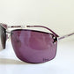 Christian Dior Vintage Sunglasses - Y2K Dior Charm 1 shield purple frames NOS