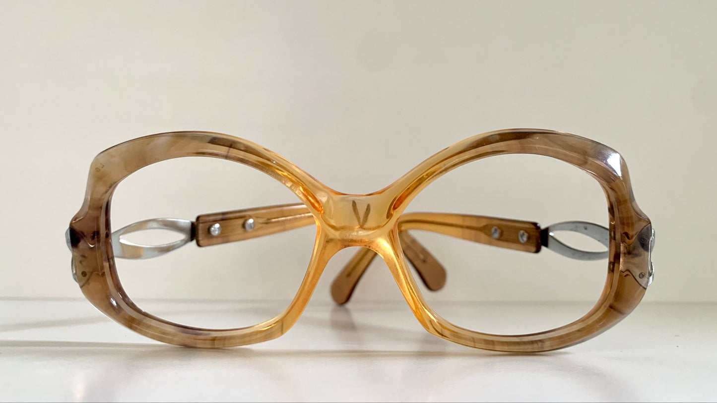 Luxottica vintage frame - 70s NOS original glasses - Small/narrow faces