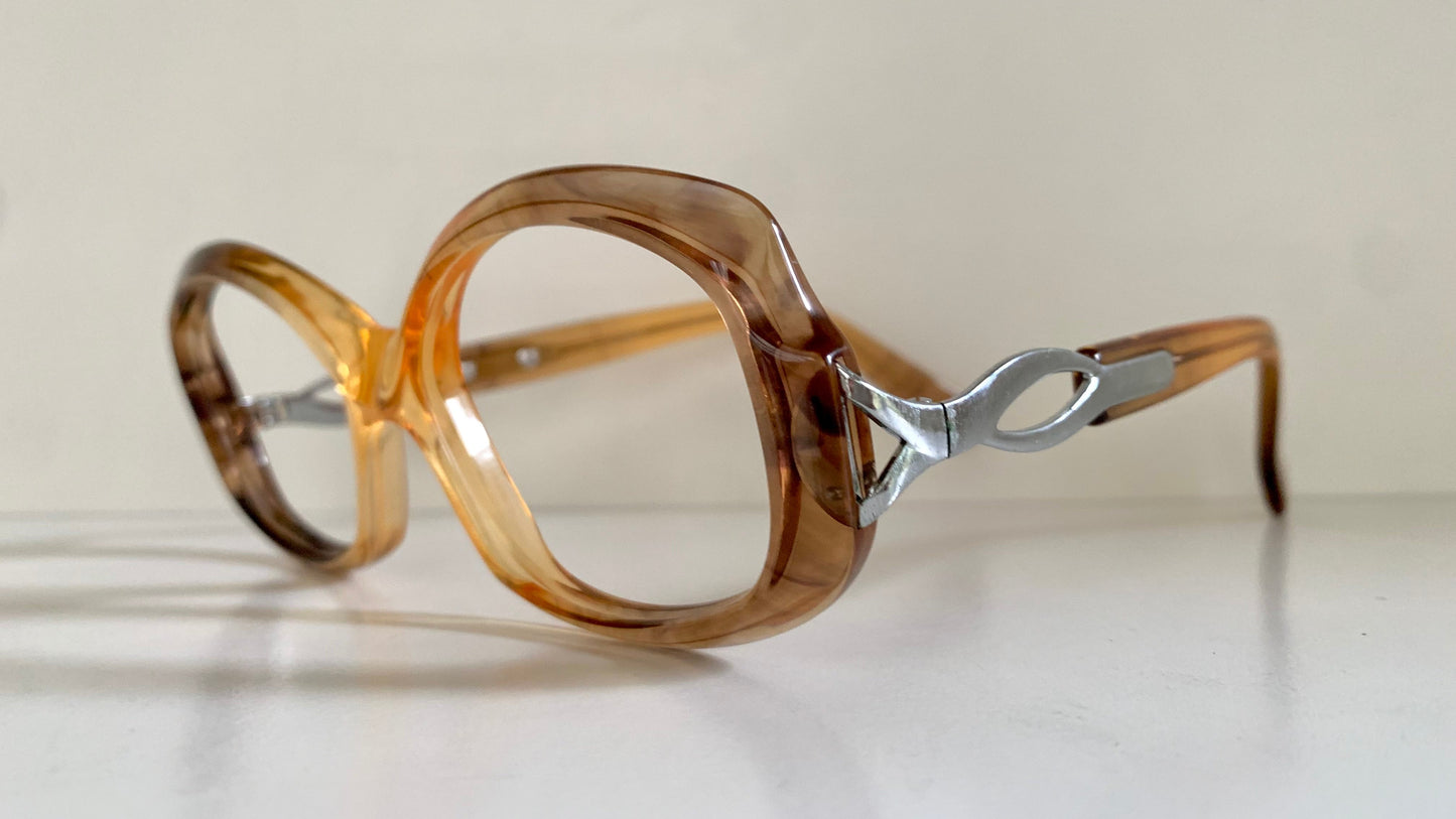 Luxottica vintage frame - 70s NOS original glasses - Small/narrow faces