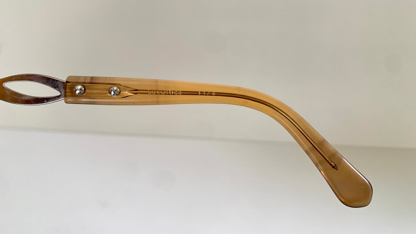 Luxottica vintage frame - 70s NOS original glasses - Small/narrow faces