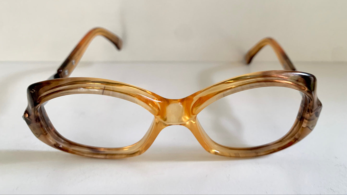 Luxottica vintage frame - 70s NOS original glasses - Small/narrow faces