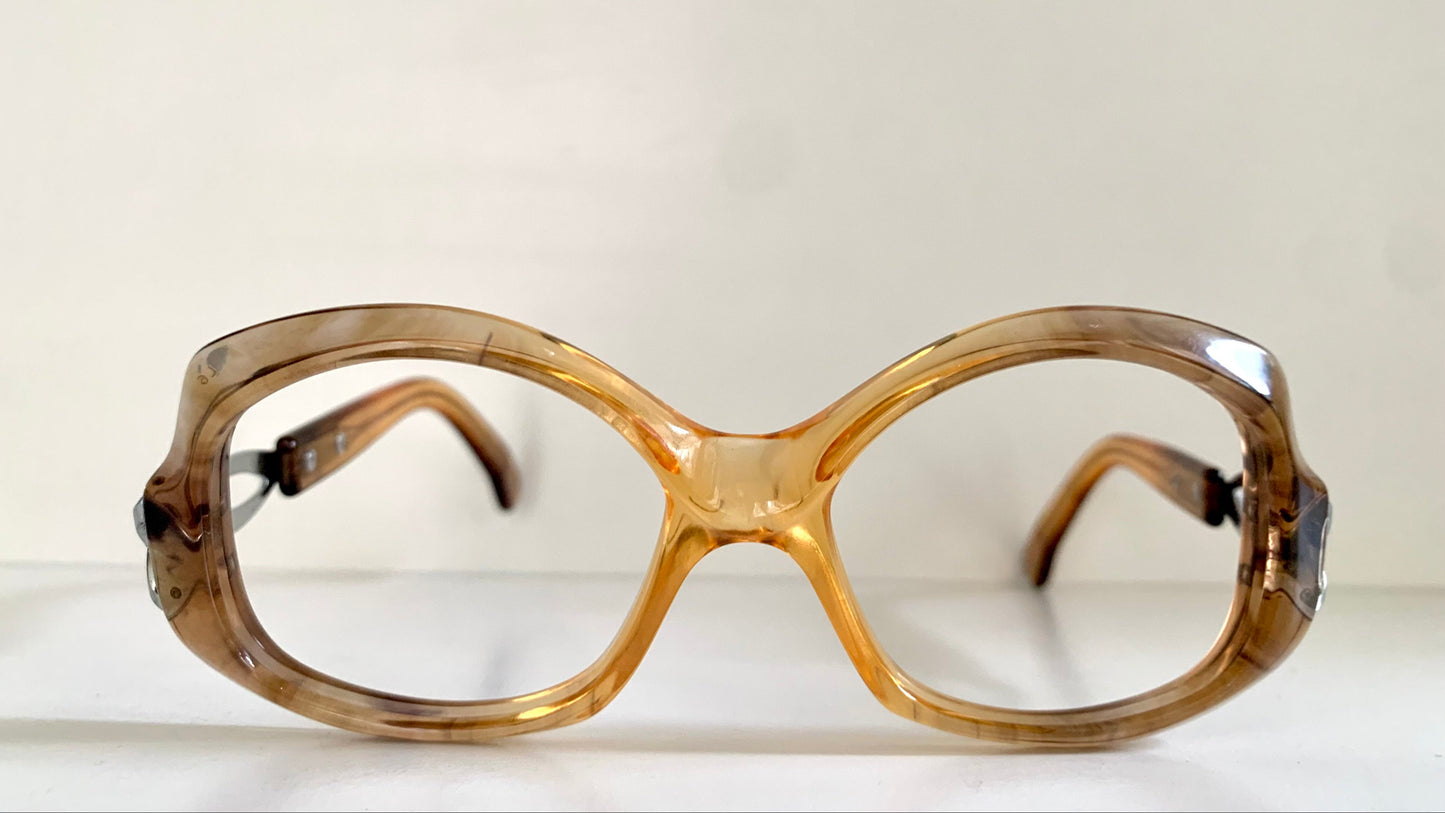 Luxottica vintage frame - 70s NOS original glasses - Small/narrow faces