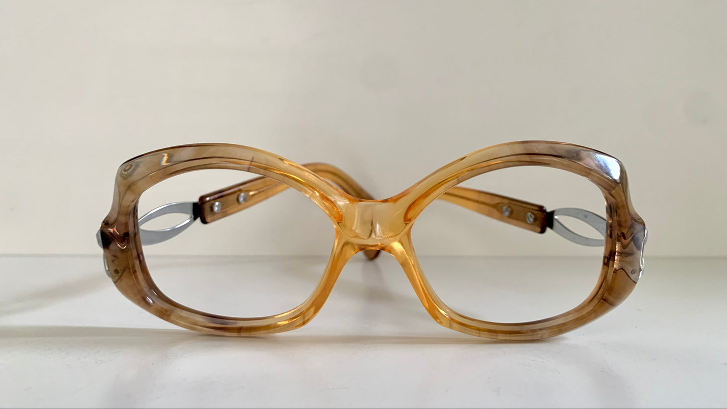 Luxottica vintage frame - 70s NOS original glasses - Small/narrow faces