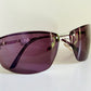 Christian Dior Vintage Sunglasses - Y2K Dior Charm 1 shield purple frames NOS
