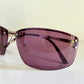 Christian Dior Vintage Sunglasses - Y2K Dior Charm 1 shield purple frames NOS