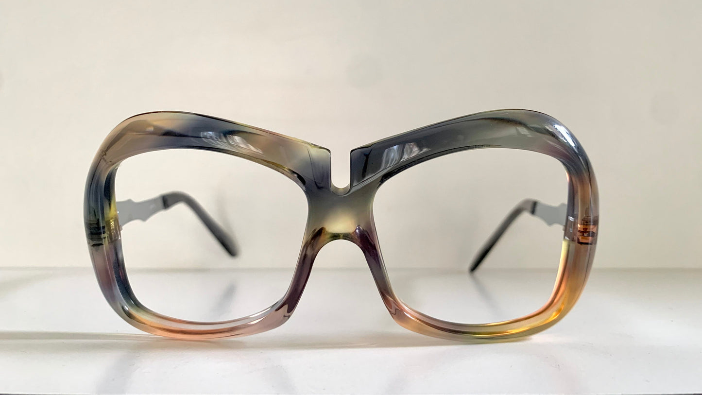 Luxottica vintage frame - 70s NOS original glasses - Small/narrow faces