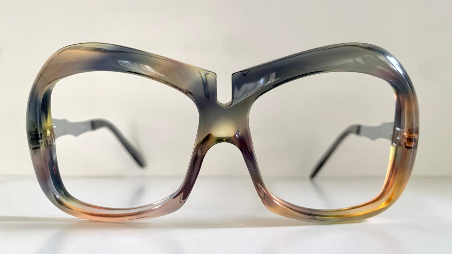 Luxottica vintage frame - 70s NOS original glasses - Small/narrow faces