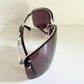 Christian Dior Vintage Sunglasses - Y2K Dior Charm 1 shield purple frames NOS