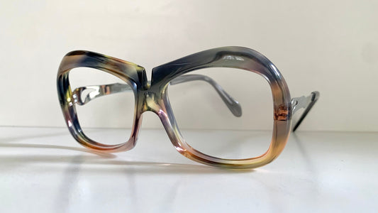 Luxottica vintage frame - 70s NOS original glasses - Small/narrow faces