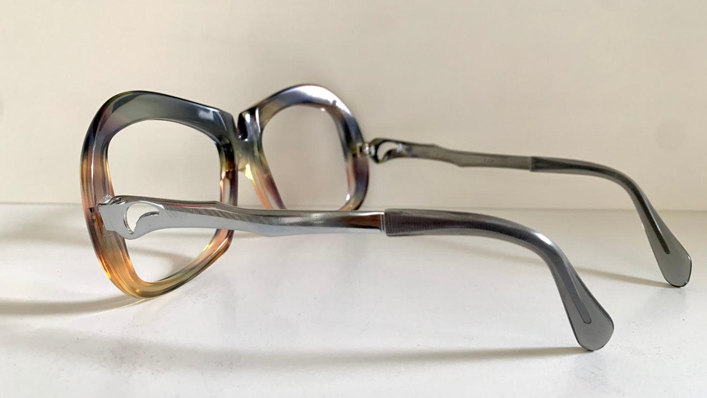 Luxottica vintage frame - 70s NOS original glasses - Small/narrow faces