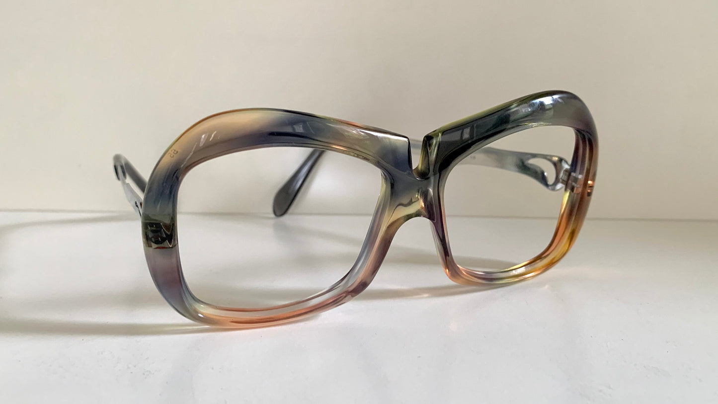 Luxottica vintage frame - 70s NOS original glasses - Small/narrow faces