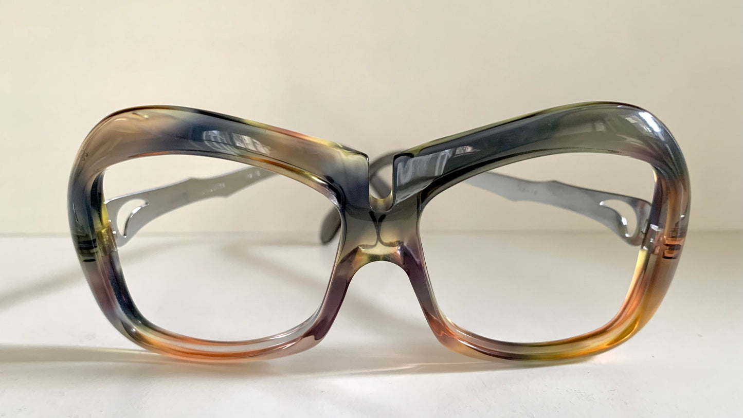 Luxottica vintage frame - 70s NOS original glasses - Small/narrow faces